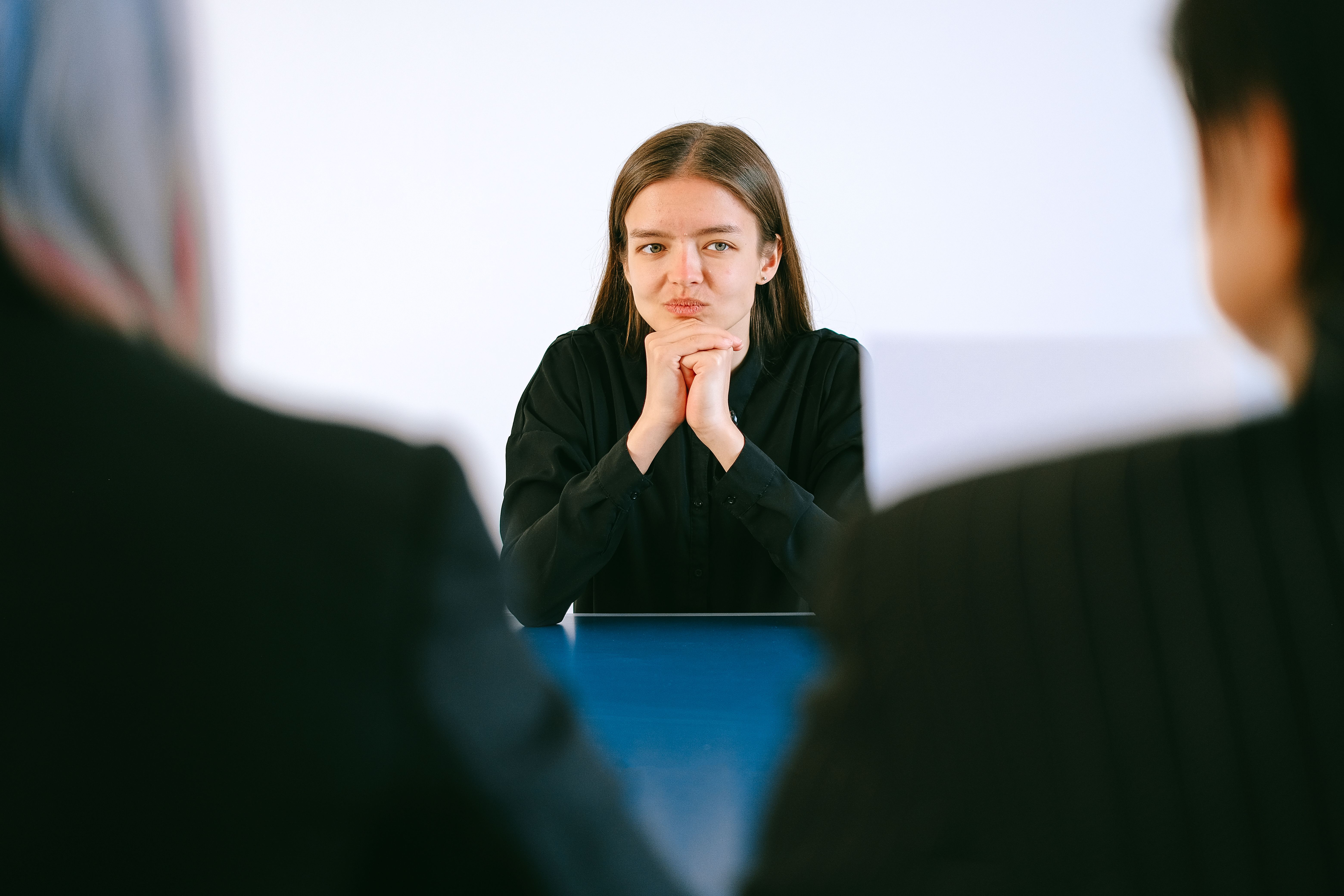 Flexus hiring conversation in a bright, welcoming studio