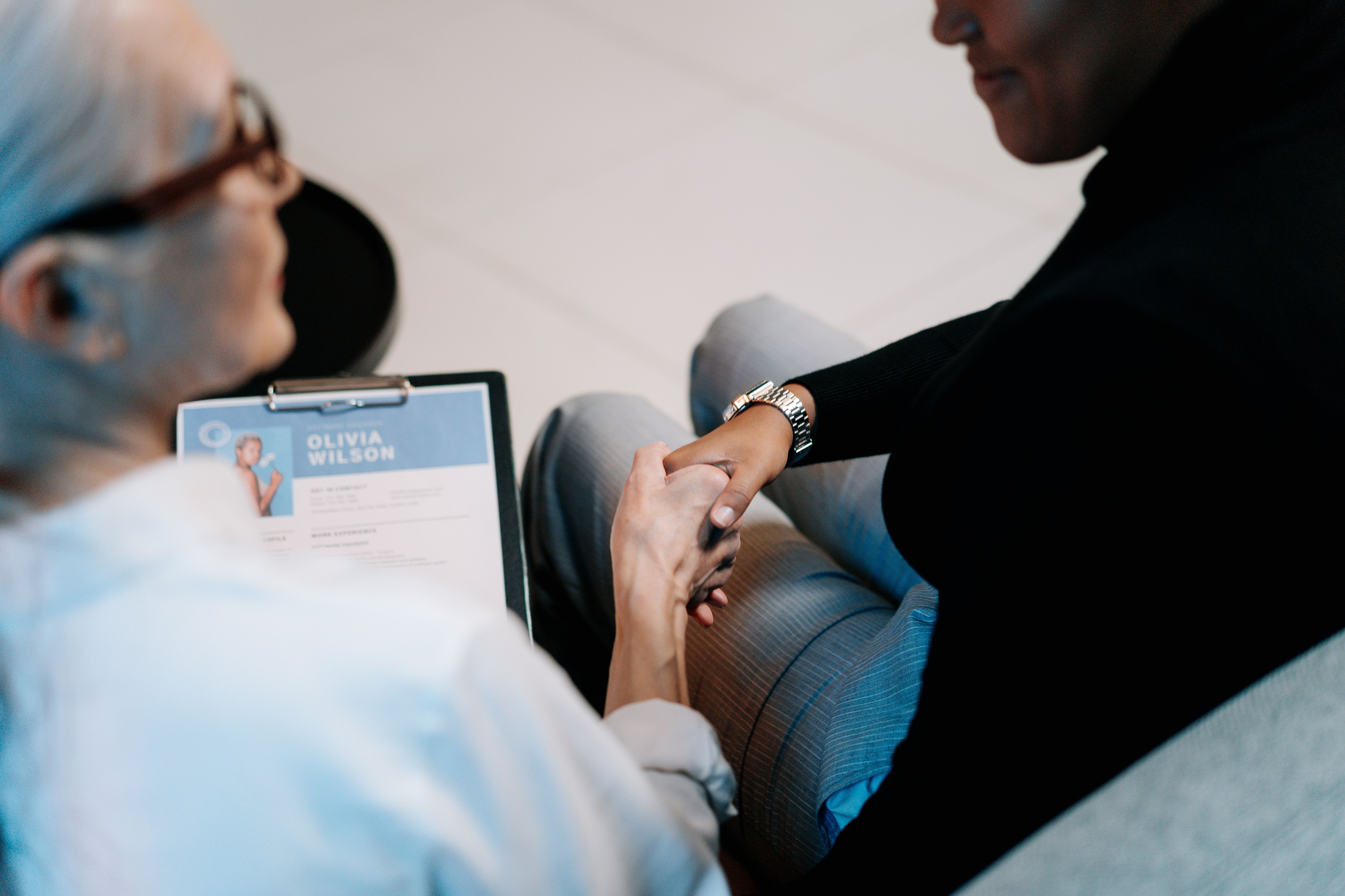 Hiring lead reviewing an application with portfolio links