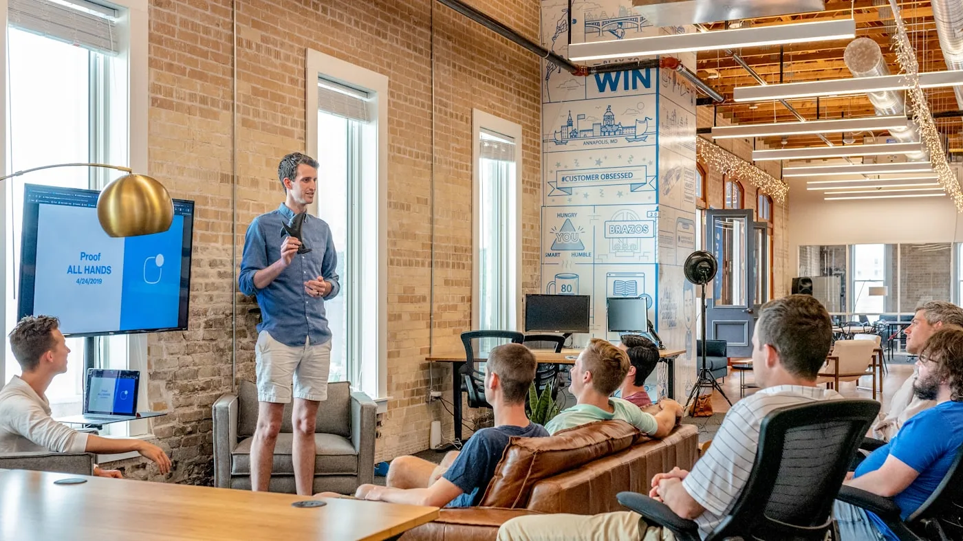 Delivery lead walking stakeholders through a release checklist