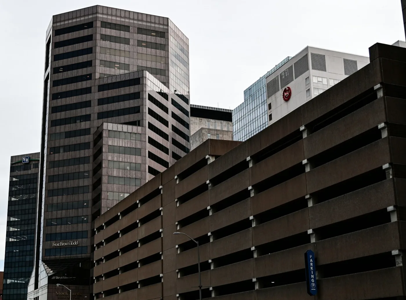 Office towers in the Indianapolis downtown business district