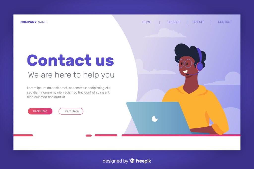 Construction Company Website — Clear And Prominent Display Of Contact Information