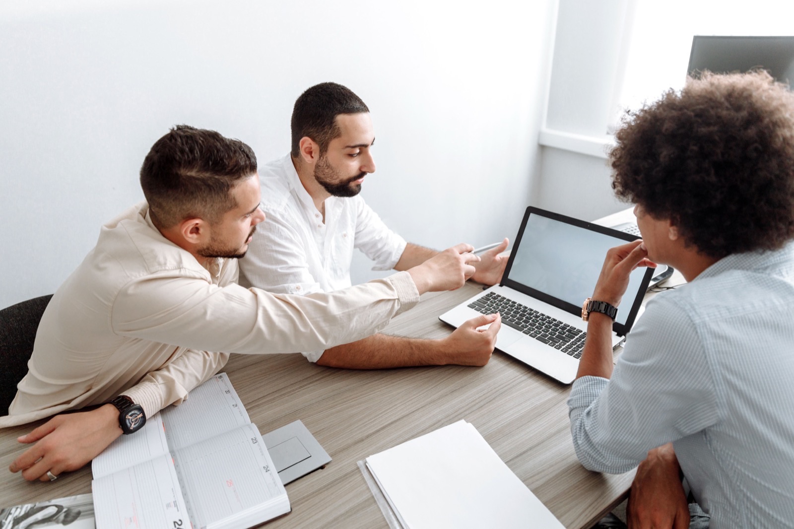 Product leads reviewing the platform roadmap together
