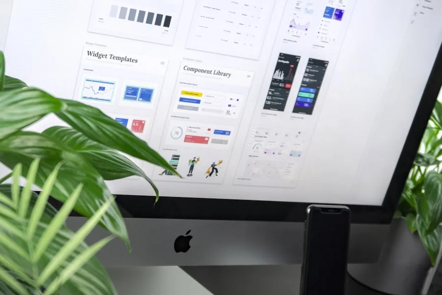 Designers collaborating on brand and interface systems