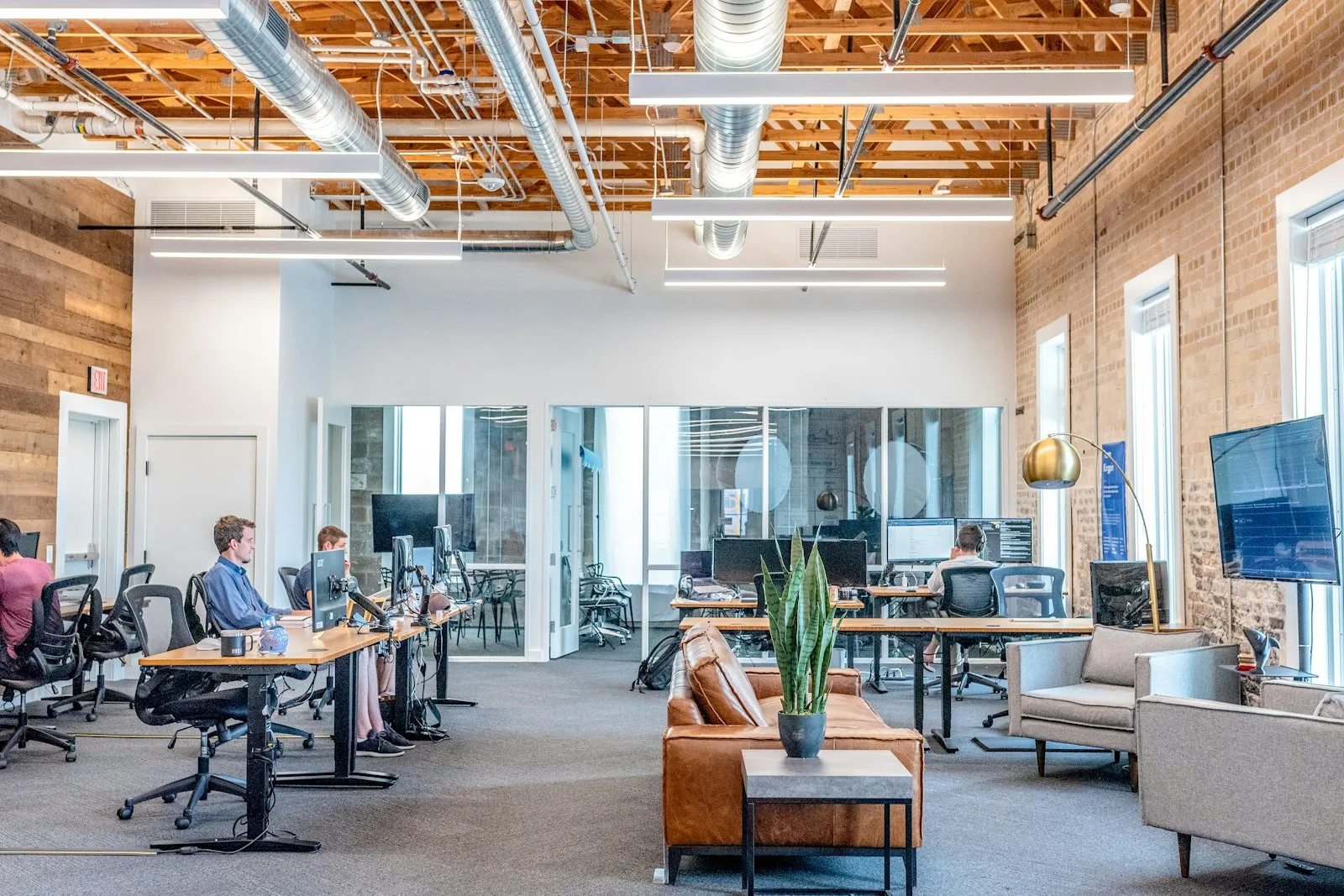 Flexus Indianapolis team collaborating with a client partner