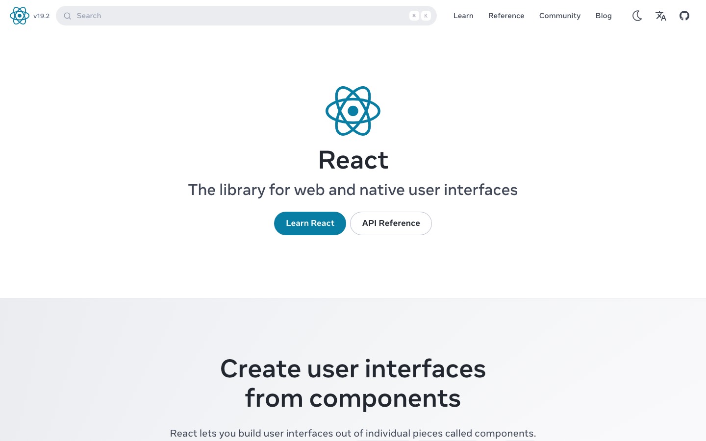 React