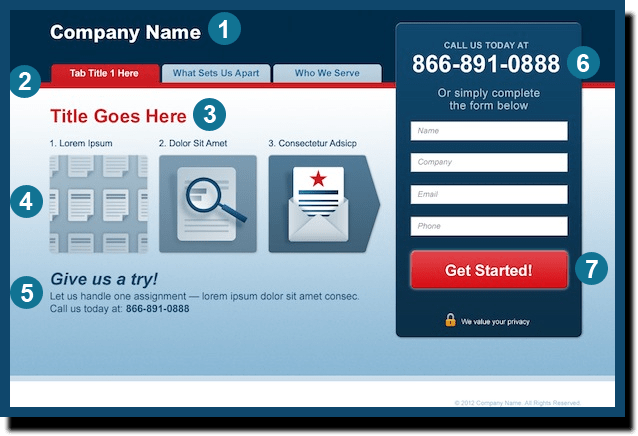 Flexus Solutions Llc Landing Page Checklist With Shadow